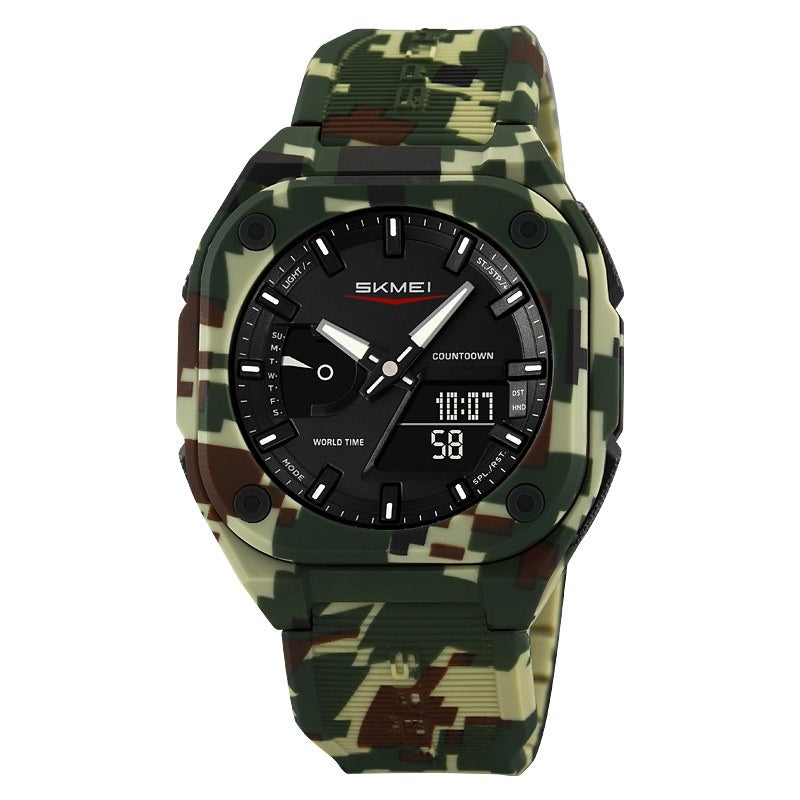 Double Inserts Luminous Waterproof Multifunctional Electronic Watch Outdoor - NOMAN STORE LLC