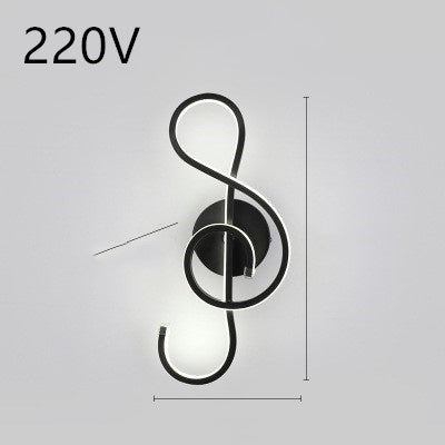 led wall lamp nordic minimalist bedroom bedside lamp - NOMAN STORE LLC