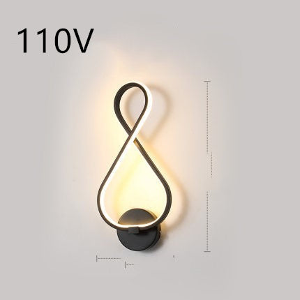 led wall lamp nordic minimalist bedroom bedside lamp - NOMAN STORE LLC