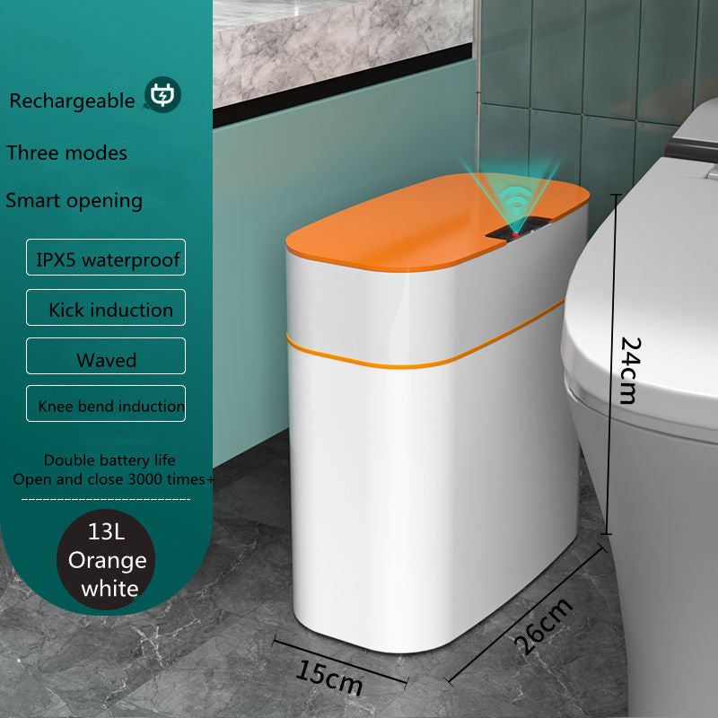 Smart Trash Can With Lid For Bedroom And Living Room Kitchen Storage Box Trash Can Induction Small Car Box Automatic Smart Dustbin Smart Trash Bin - NOMAN STORE LLC
