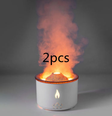 New Creative Ultrasonic Essential Oil Humidifier Volcano Aromatherapy Machine Spray Jellyfish Air Flame Humidifier Diffuser - NOMAN STORE LLC