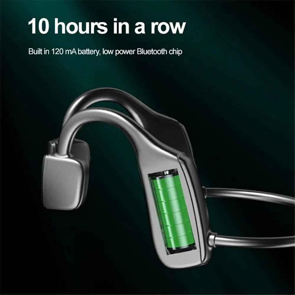 Bone Conduction Headphones Bluetooth 5.1 Wireless Headset Earbuds Outdoor Sport - NOMAN STORE LLC