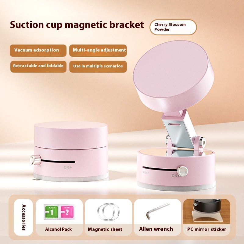 Foldable Magnetic Vacuum Car Phone Holder Foldable Suction Cup With Suction Cup Hands-Free Navigation For Smart Phone - NOMAN STORE LLC