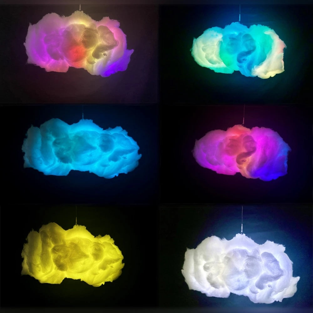 USB Cloud Light APP Control Music Synchronization 3D RGBIC Ambient Light Lightning Simulation Clouds Bedroom Room Light - NOMAN STORE LLC