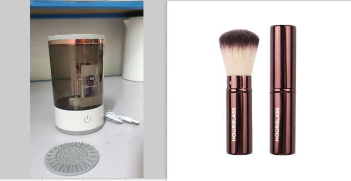 Women Eye Shadow Brush Cleaning Tool Portable Electric Makeup Brush Cleaner Machine With USB Charging Automatic Cosmetic Brush - NOMAN STORE LLC