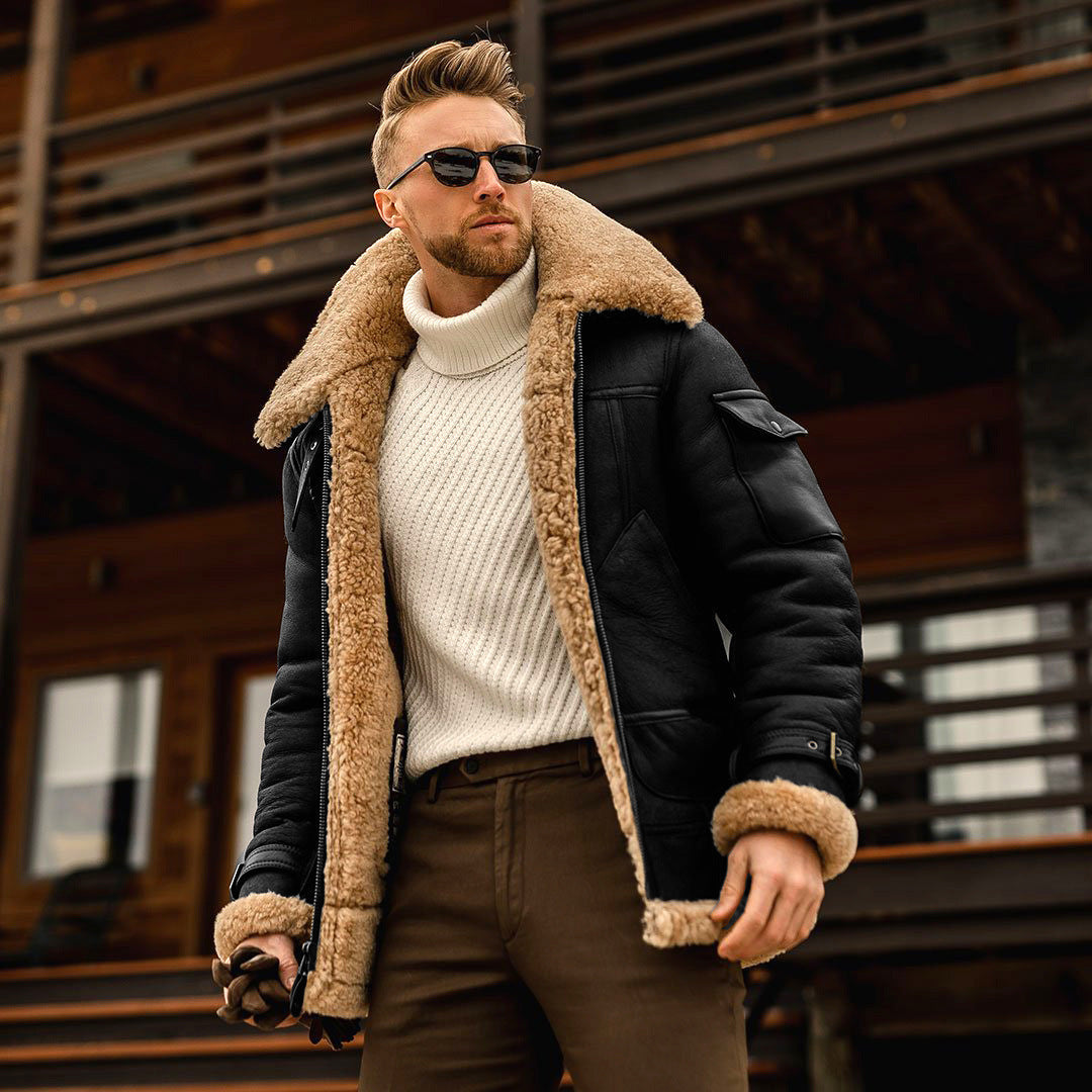 Winter Jacket Mens Military Fleece Warm Jackets Male Fur Collar Coats Army Tactical Jacket - NOMAN STORE LLC