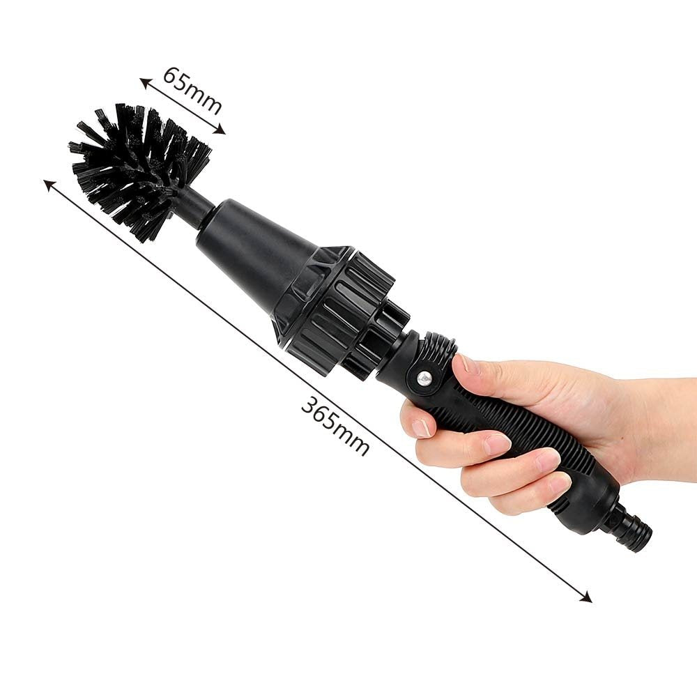 Water-driven Rotary Cleaning Brush Wash Hand-held Water Spray Brush - NOMAN STORE LLC
