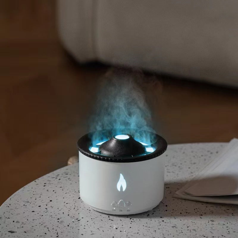 New Creative Ultrasonic Essential Oil Humidifier Volcano Aromatherapy Machine Spray Jellyfish Air Flame Humidifier Diffuser - NOMAN STORE LLC