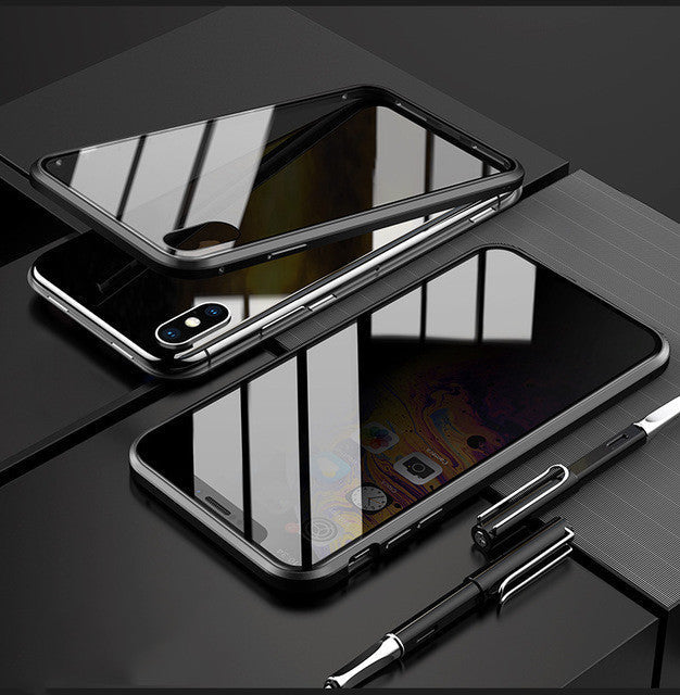 Phone Case Anti-peep Magnetic Protective Shell Magnetic Privacy Glass Case For Phone - NOMAN STORE LLC