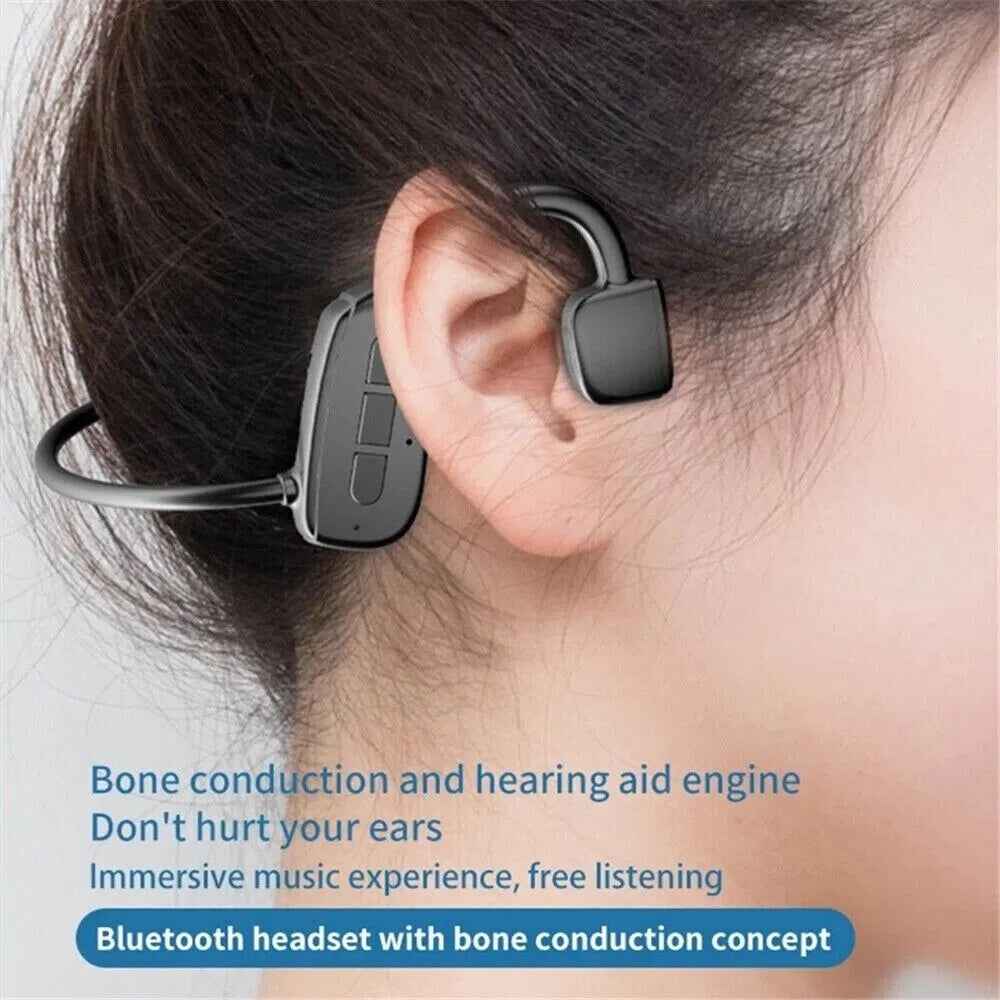 Bone Conduction Headphones Bluetooth 5.1 Wireless Headset Earbuds Outdoor Sport - NOMAN STORE LLC