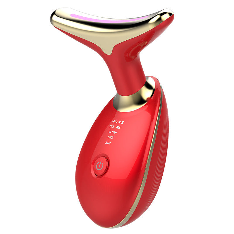 EMS Thermal Neck Lifting And Tighten Massager Electric Microcurrent Wrinkle Remover - NOMAN STORE LLC