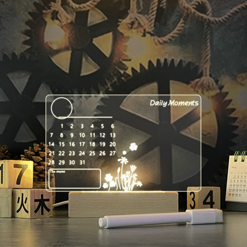 Creative Note Board Creative Led Night Light USB Message Board Holiday Light With Pen Gift For Children Girlfriend Decoration Night Lamp - NOMAN STORE LLC