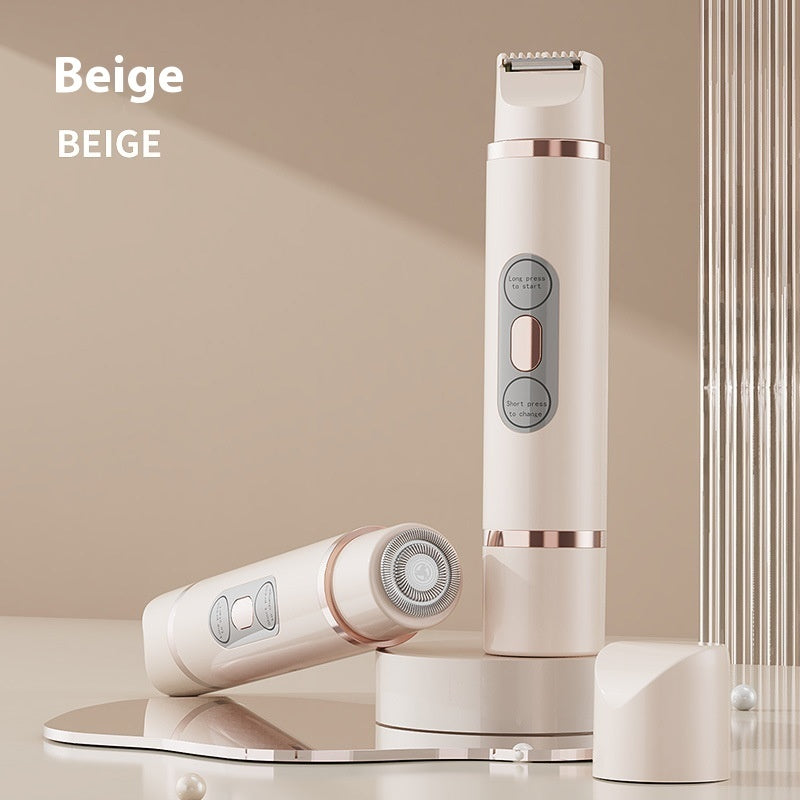 Dual-Head Electric Shaver Painless Women's Epilator Bikini Hair Removal Device Automatic Hair Trimmer Underarm Facial Lips Leg - NOMAN STORE LLC