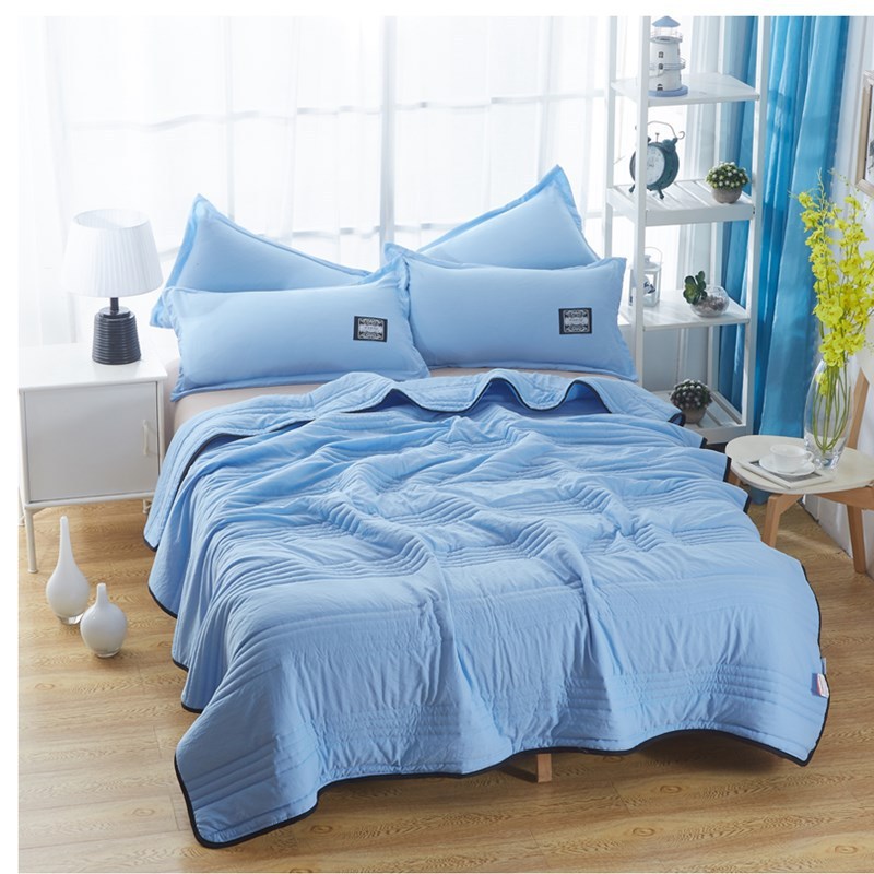 Cooling Blankets Pure Color Summer Quilt Plain Summer Cool Quilt Compressible Air-conditioning Quilt Quilt Blanket - NOMAN STORE LLC