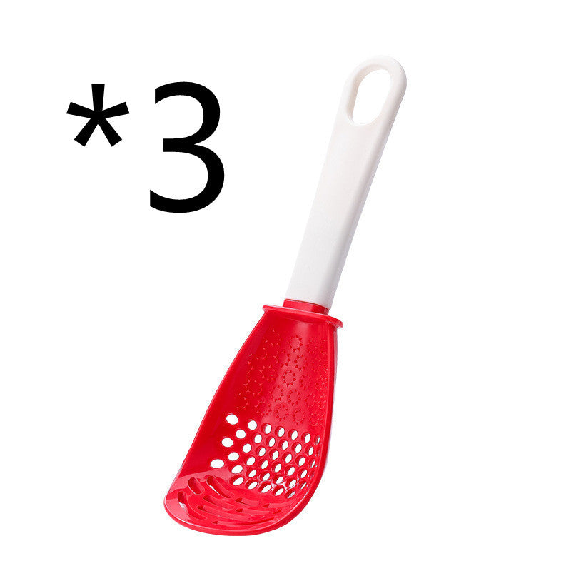 Multifunctional Slotted Spoon Grinding Cooking Spoon Mashed Auxiliary Food Ginger Garlic Spoon Press Potatoe Stir-frying Spatula Kitchen Gadget - NOMAN STORE LLC