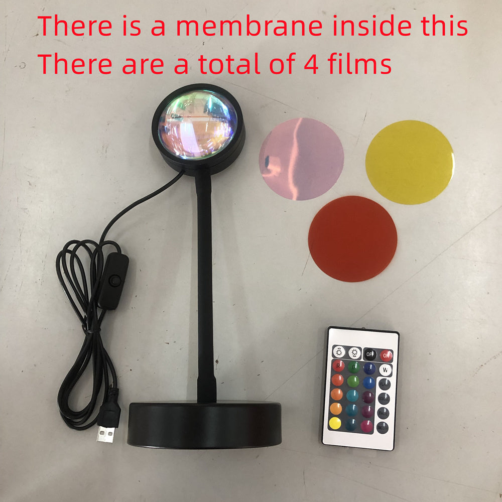 Sunset Projection Lamp Sunset Projector Night Light Wall Decoration Lighting - NOMAN STORE LLC