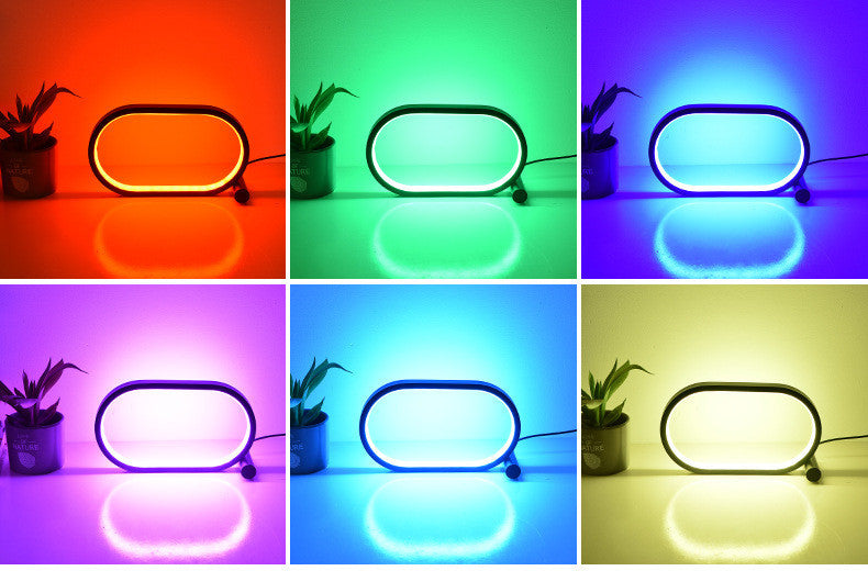 Usb Plug-In Lamp Oval Acrylic Lamp Touch Control Dimmable Modern Simple Creative Night Lamp Bedside Reading Lamp Desk Table Led - NOMAN STORE LLC