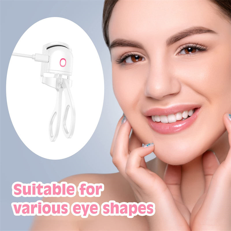 Heated Eyelash Curler Electric Temperature Control Mini Eyelash Curler Electric Portable Charging - NOMAN STORE LLC