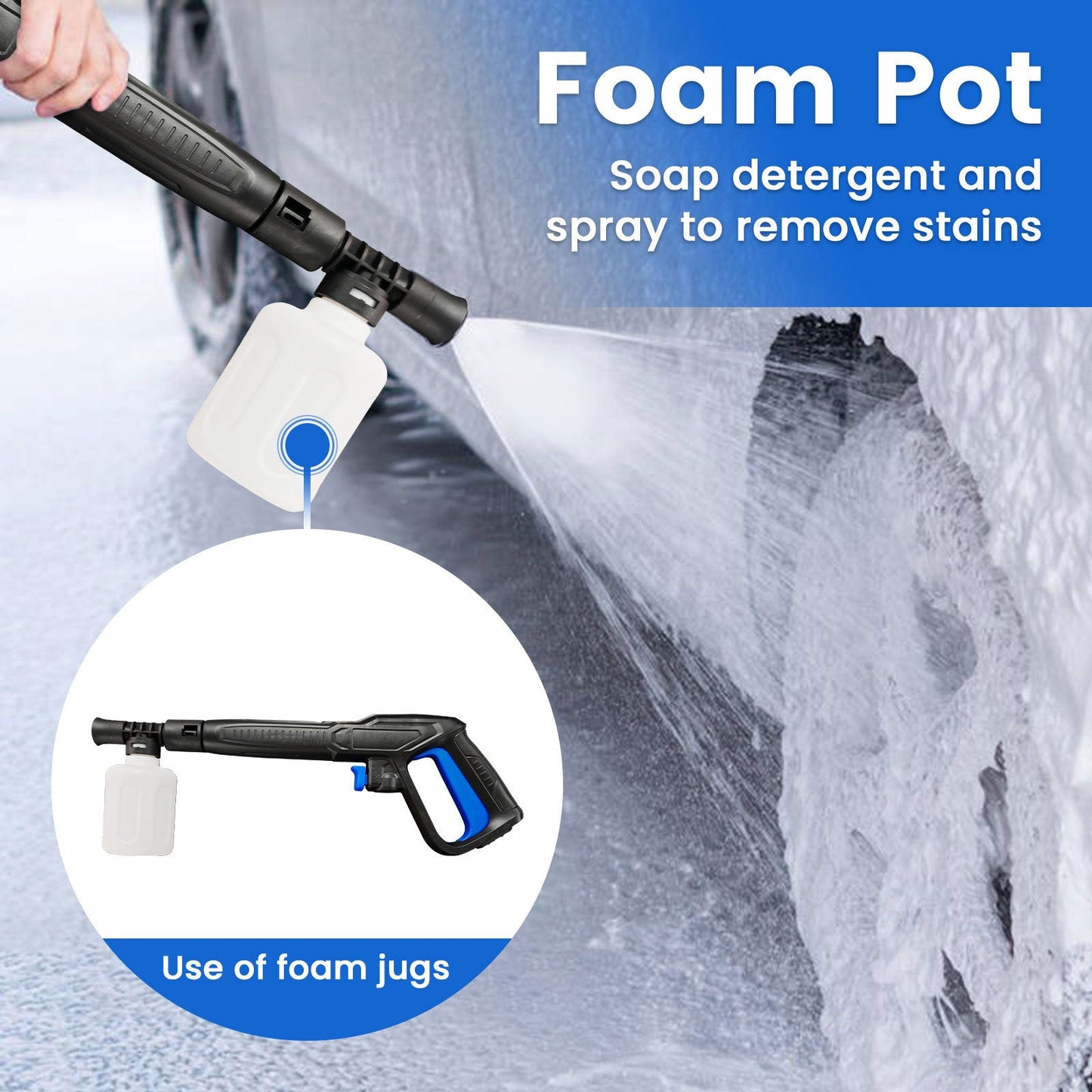 Electric High-pressure Cleaning Machine, Electric Powerful Cleaning Machine With Rotating Nozzle, 3200 PSI Maximum 2.2 GPM High-pressure Cleaning Machine---Selling On Walmart And Temu Is Prohibited - NOMAN STORE LLC