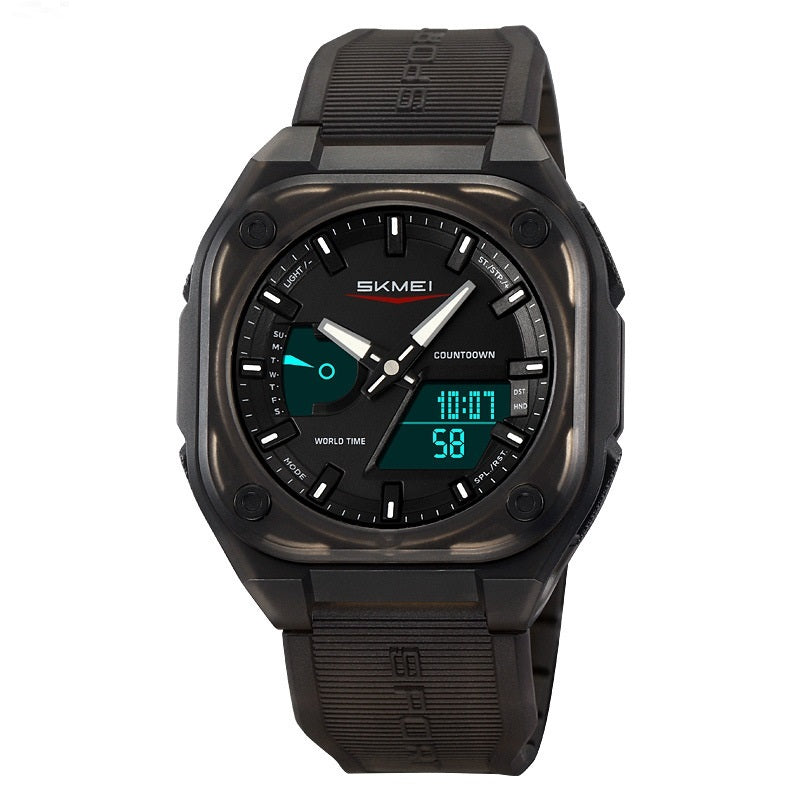 Double Inserts Luminous Waterproof Multifunctional Electronic Watch Outdoor - NOMAN STORE LLC
