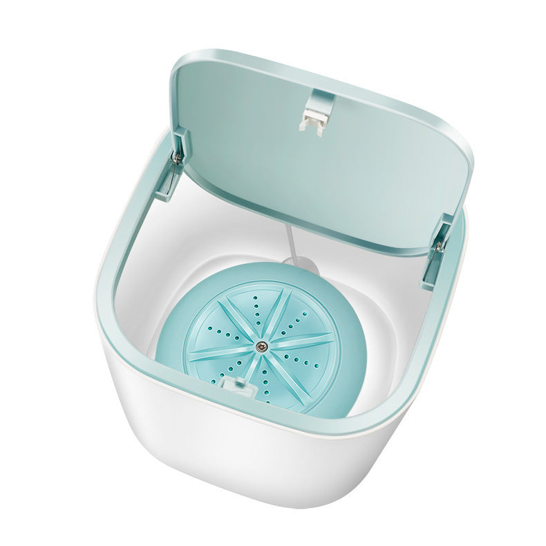 Household Small Laundry Bucket Mini Turbo Table Washing Machine Student Dormitory Underwear Socks Washer - NOMAN STORE LLC