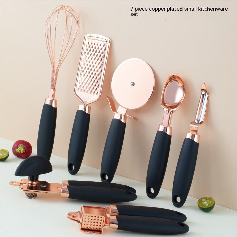 Kitchen Household Peeler Gadget Copper Plating Set - NOMAN STORE LLC