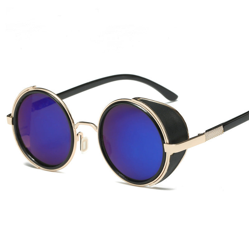 Round Retro Sunglasses Fashion UV Protection Sunglasses - NOMAN STORE LLC