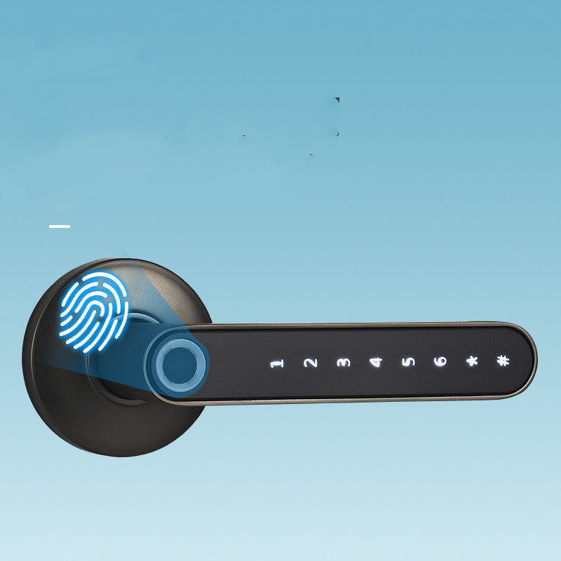 Smart Lock Fingerprint Password Electric Digital Lock Alloy Keyless Security Door Handle For Home - NOMAN STORE LLC