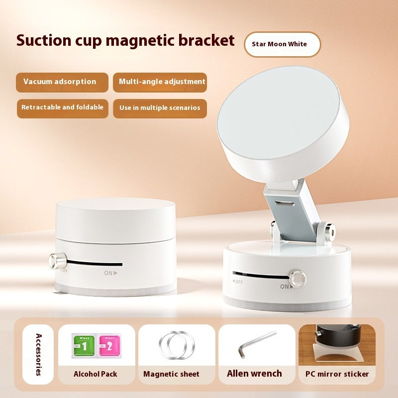 Foldable Magnetic Vacuum Car Phone Holder Foldable Suction Cup With Suction Cup Hands-Free Navigation For Smart Phone - NOMAN STORE LLC