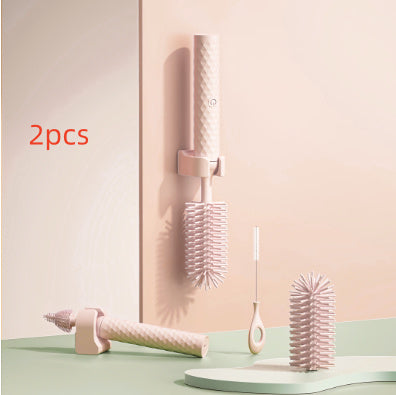 Electric Silicone Bottle Brush 360 Degree Rotating Baby Pacifier Cup Pacifier Cleaning Brush Set With Lithium Battery - NOMAN STORE LLC