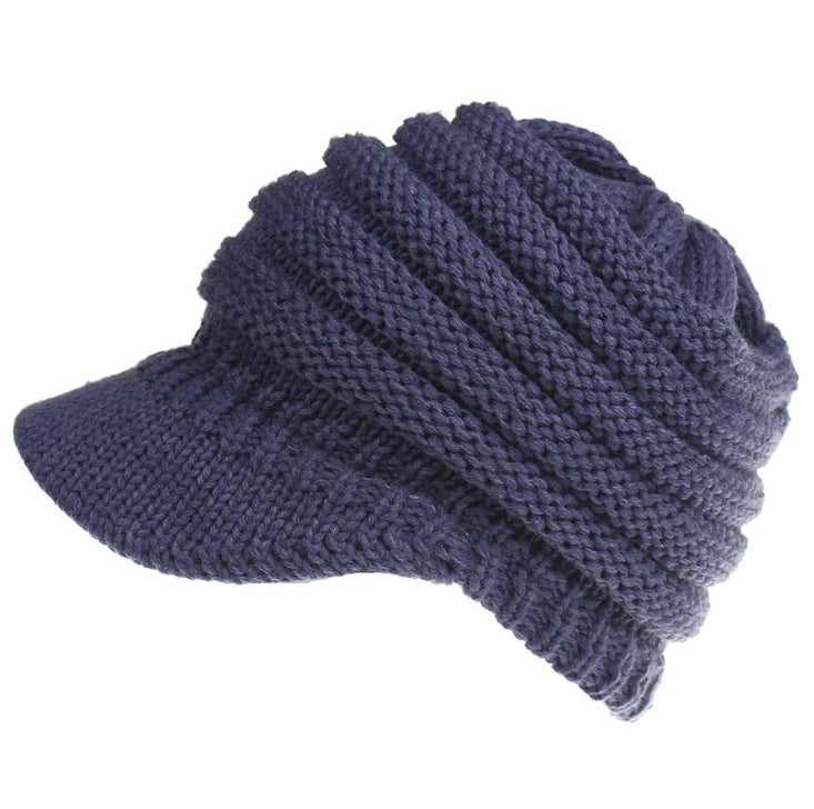 Women Ponytail Beanies Autumn Winter Hats Female Soft Knitting Caps Warm Ladies Skullies - NOMAN STORE LLC