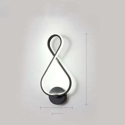 led wall lamp nordic minimalist bedroom bedside lamp - NOMAN STORE LLC