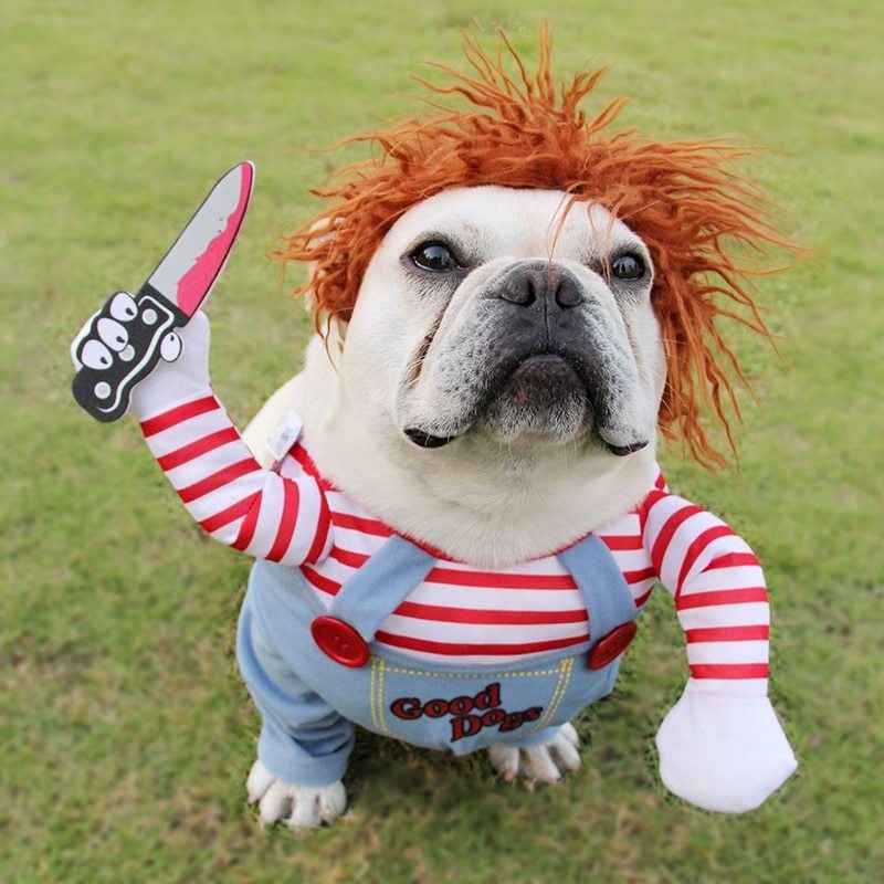 Halloween Pet Costume Pet Dog Funny Clothes Adjustable Dog Cosplay Costume Scary Costume Party Gatherings - NOMAN STORE LLC
