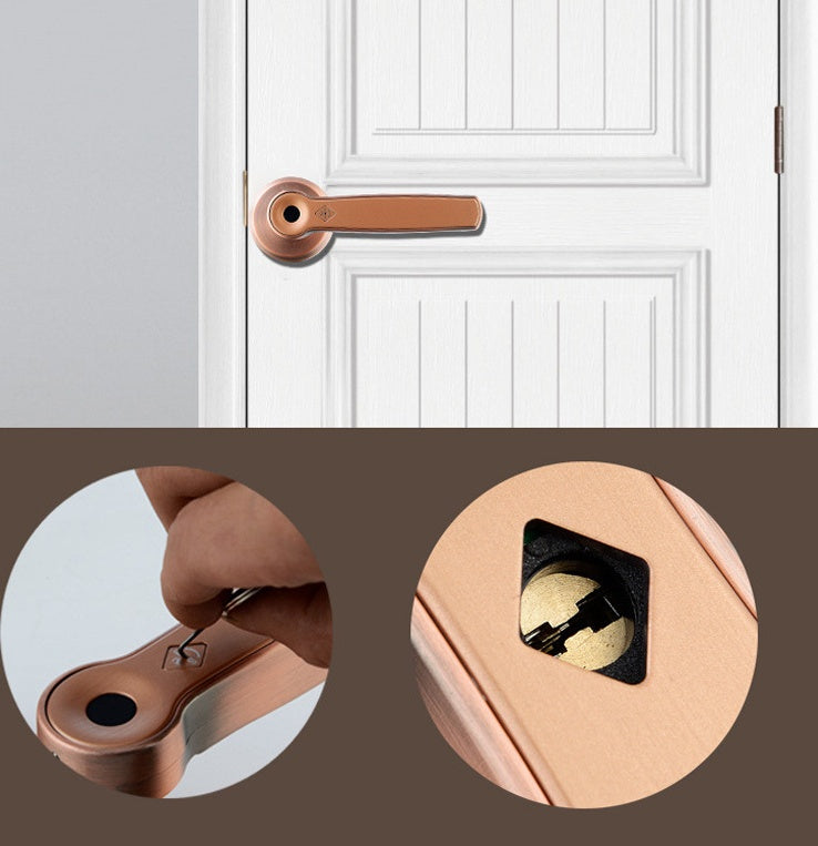 Indoor zinc alloy fingerprint handle lock - NOMAN STORE LLC