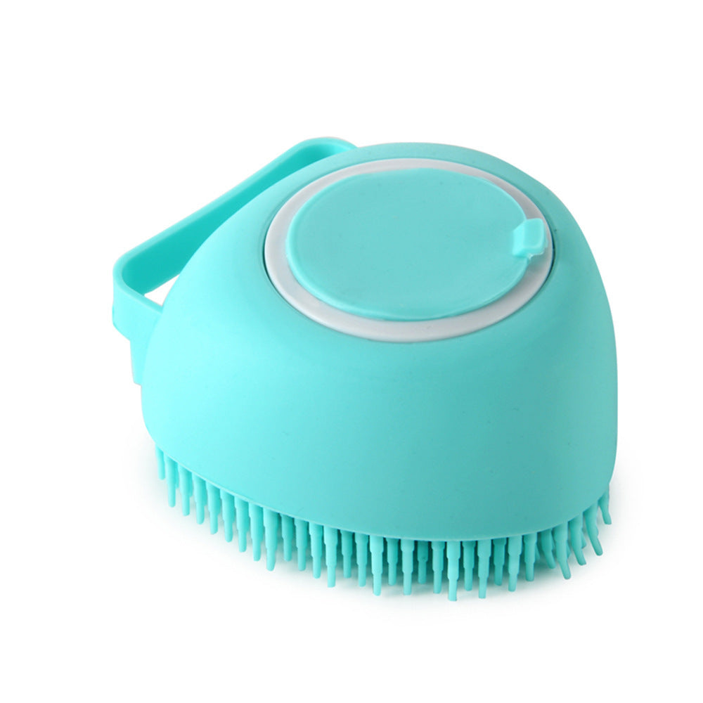 Silicone Dog Bath Massage Gloves Brush Pet Cat Bathroom Cleaning Tool Comb Brush For Dog Can Pour Shampoo Dog Grooming Supplies - NOMAN STORE LLC