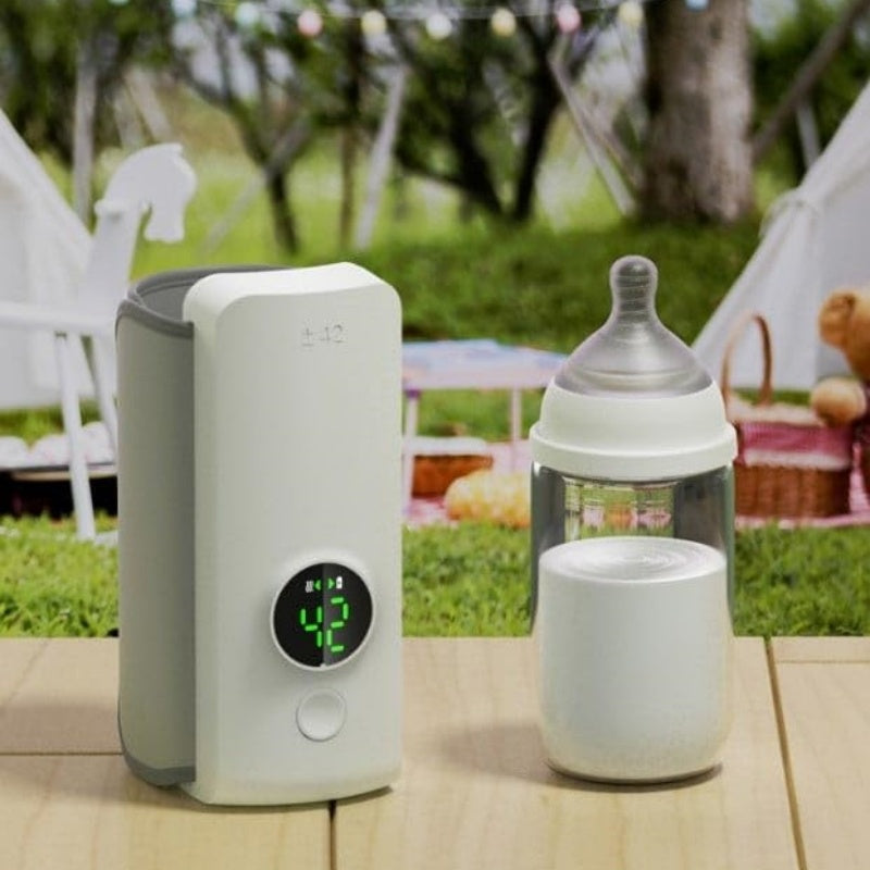 Portable Wireless Rechargeable Baby Bottle Warmer USB Charging And Heating Bag Portable Constant Temperature Milk Warmer Universal Bottle Insulation Sleeve - NOMAN STORE LLC