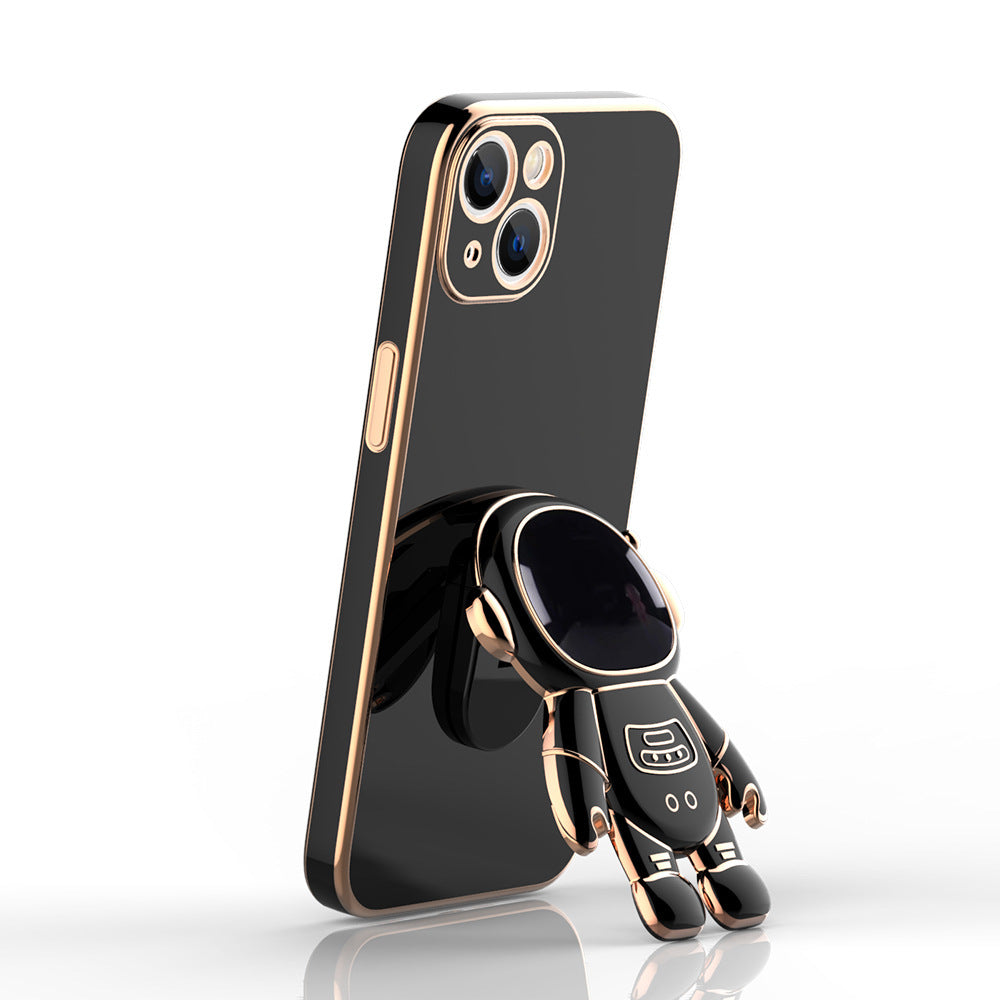 Self-contained Lens Film Mobile Phone Case Electroplating Bracket Protective Cover - NOMAN STORE LLC