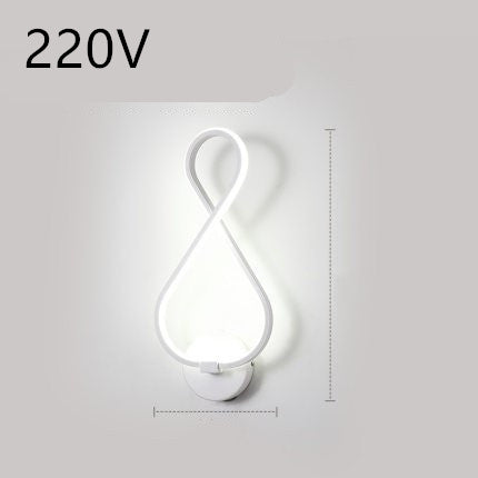 led wall lamp nordic minimalist bedroom bedside lamp - NOMAN STORE LLC