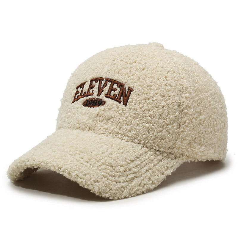 Winter Lambskin Thickened Warm Baseball Cap - NOMAN STORE LLC