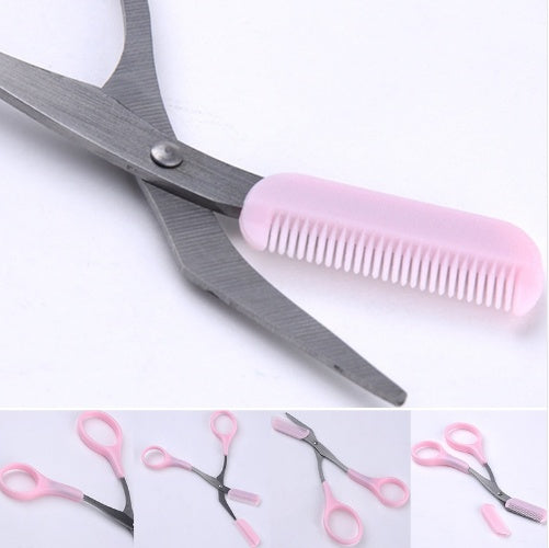 Beauty tools eyebrow scissors with eyebrow comb - NOMAN STORE LLC