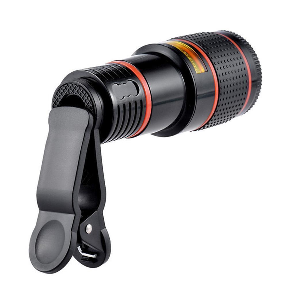 HD 8X Clip On Optical Zoom Telescope Camera Lens For Universal Mobile Cell Phone - NOMAN STORE LLC