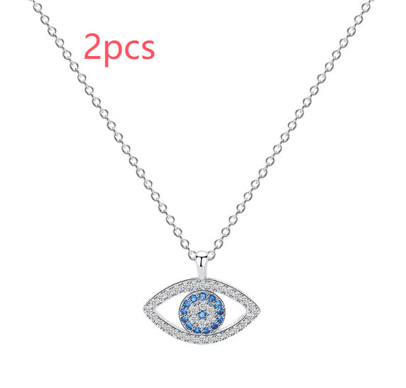 Jewelry European and American Atmospheric Demon Eye Necklace Eye Pendant - NOMAN STORE LLC