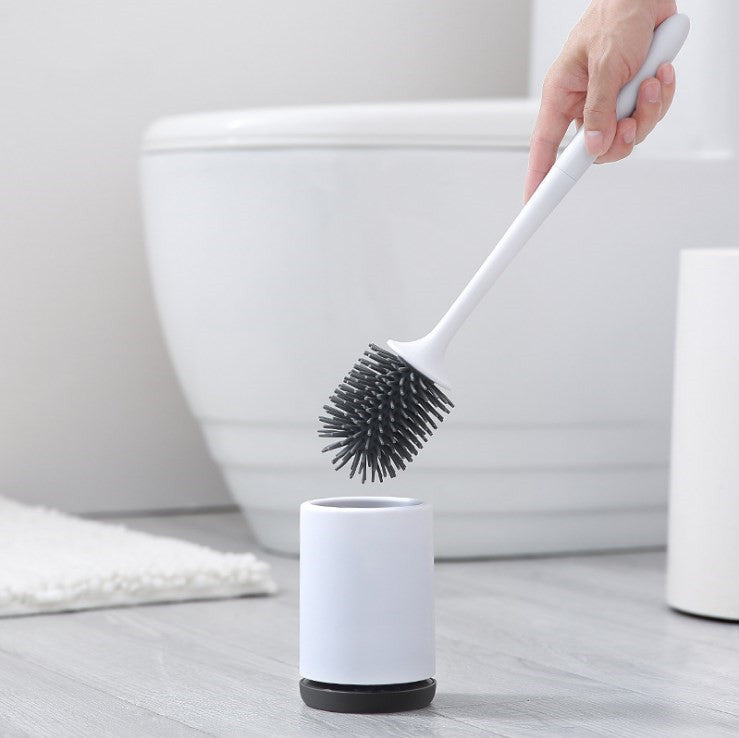 Non-stick Hair Soft Plastic Brush Head Toilet - NOMAN STORE LLC