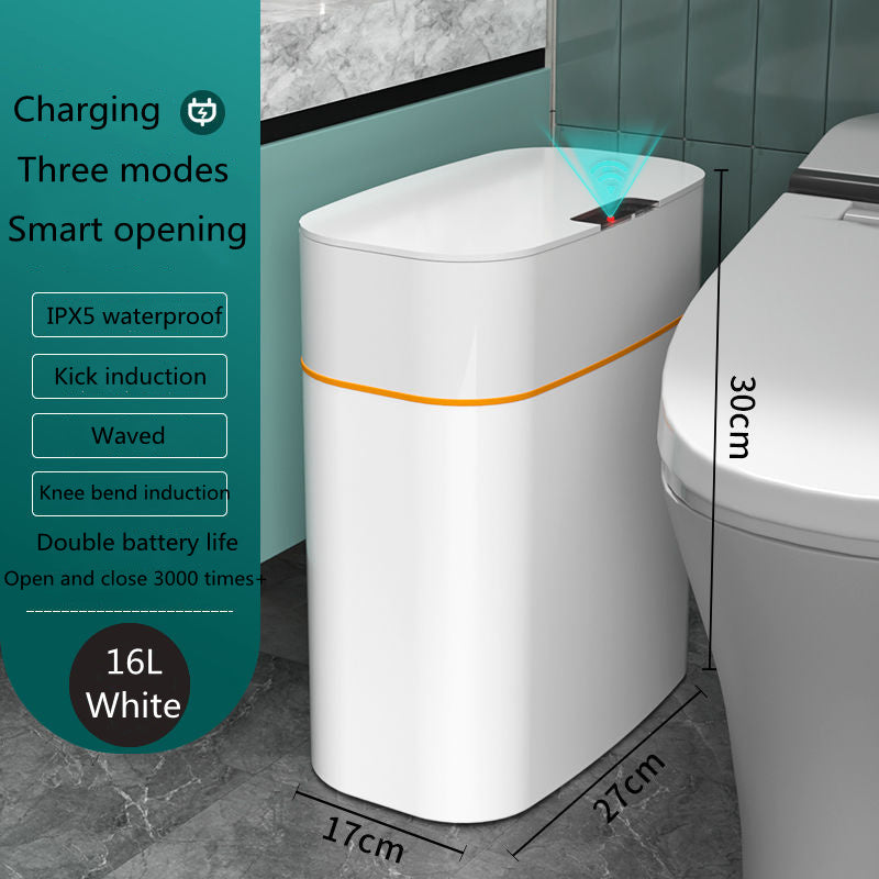 Smart Trash Can With Lid For Bedroom And Living Room Kitchen Storage Box Trash Can Induction Small Car Box Automatic Smart Dustbin Smart Trash Bin - NOMAN STORE LLC