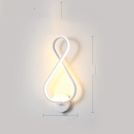 led wall lamp nordic minimalist bedroom bedside lamp - NOMAN STORE LLC