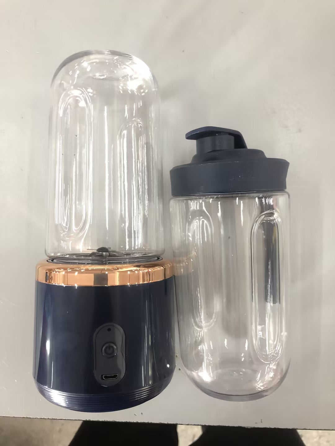 6blade Portable Blender Mini Juicer Cup Extractor Smoothie USB Charging Fruit Squeezer Blender Food Mixer Ice Crusher Portable Juicer Machine - NOMAN STORE LLC