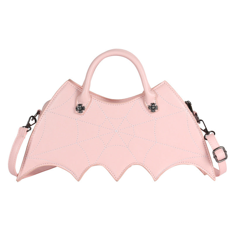 Halloween Spider Web Shape Shoulder Bags Personality Batgirl Tide Pu Handbags Fashoin Messenger Crossbody Bag - NOMAN STORE LLC