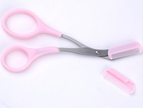 Beauty tools eyebrow scissors with eyebrow comb - NOMAN STORE LLC