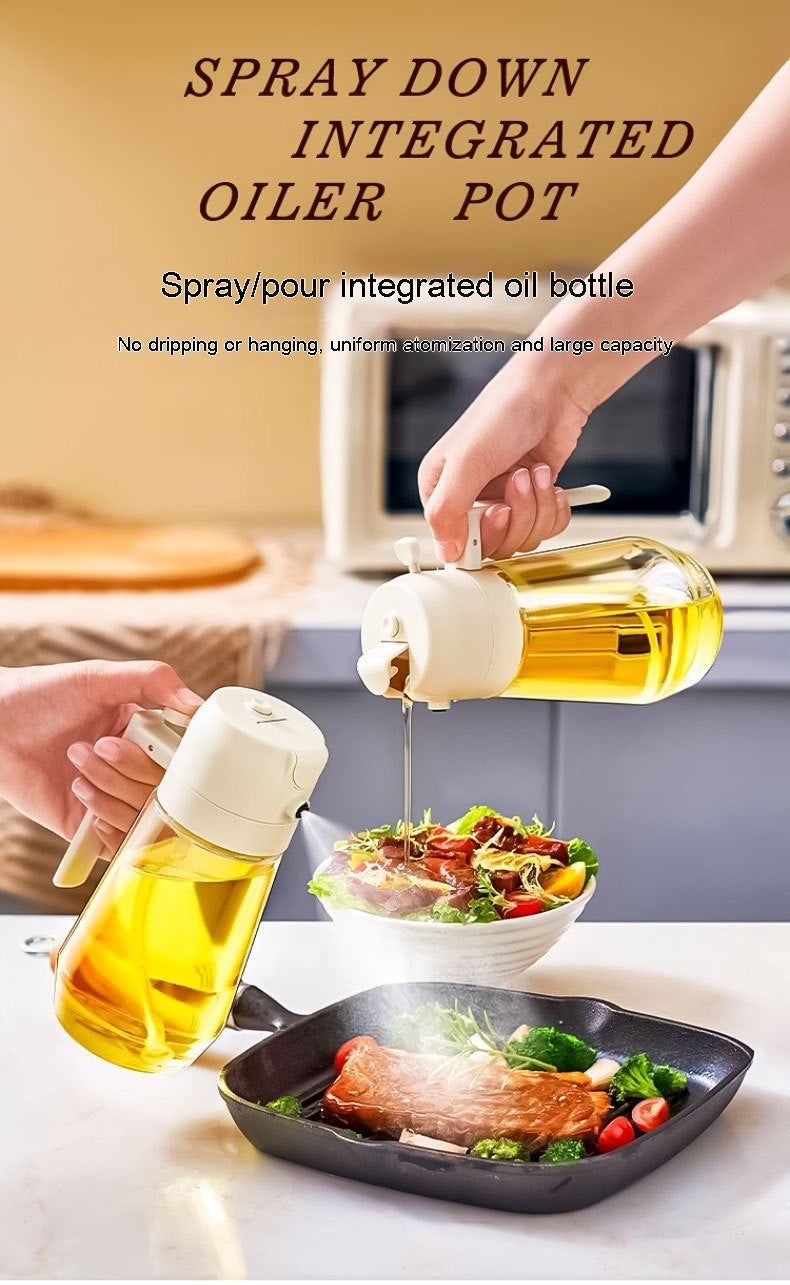 Perfect for Cooking, BBQ, Salad & Air Fryer. 2-in-1 design – Use it for Olive Oil, Vinegar, Soy Sauce & More! - NOMAN STORE LLC