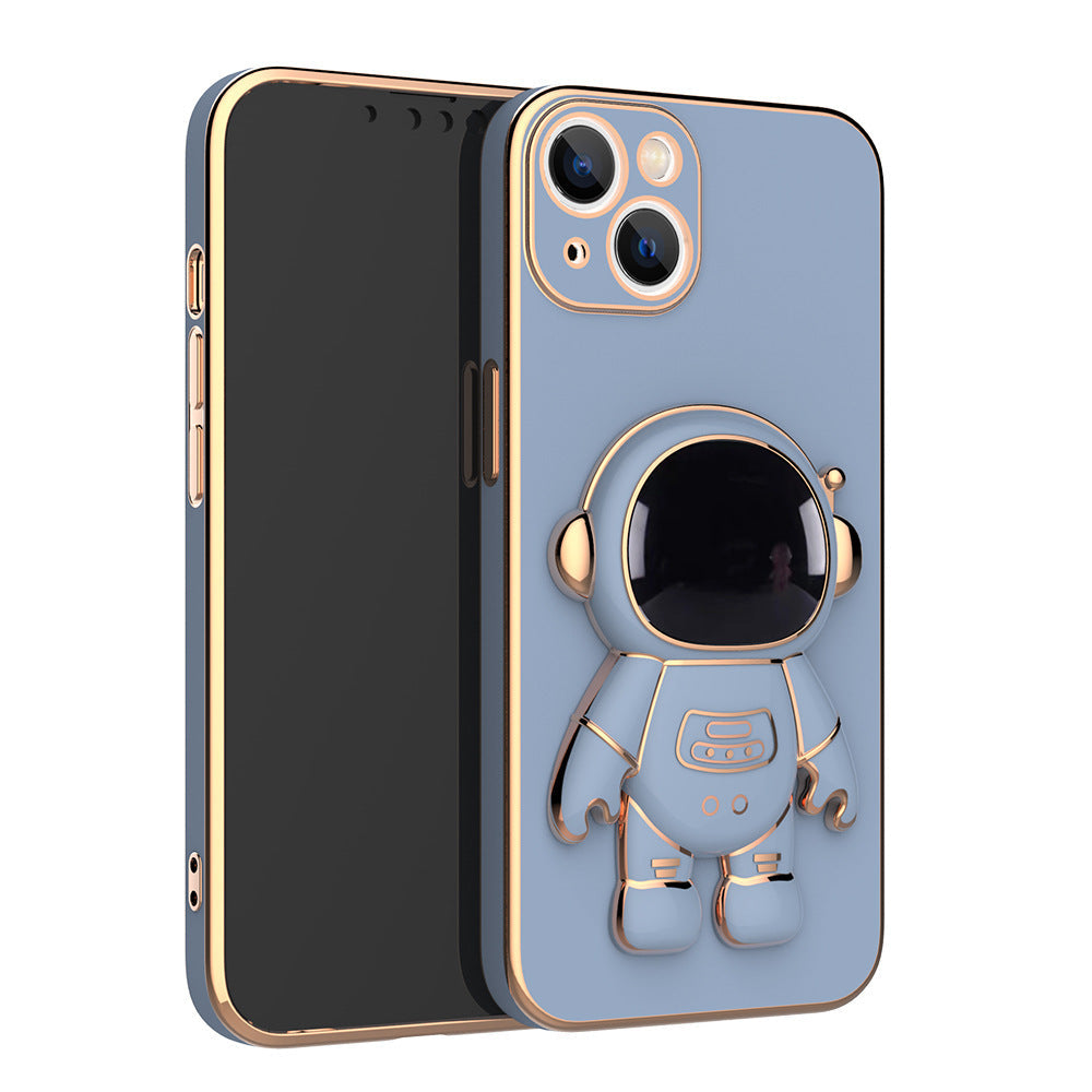 Self-contained Lens Film Mobile Phone Case Electroplating Bracket Protective Cover - NOMAN STORE LLC